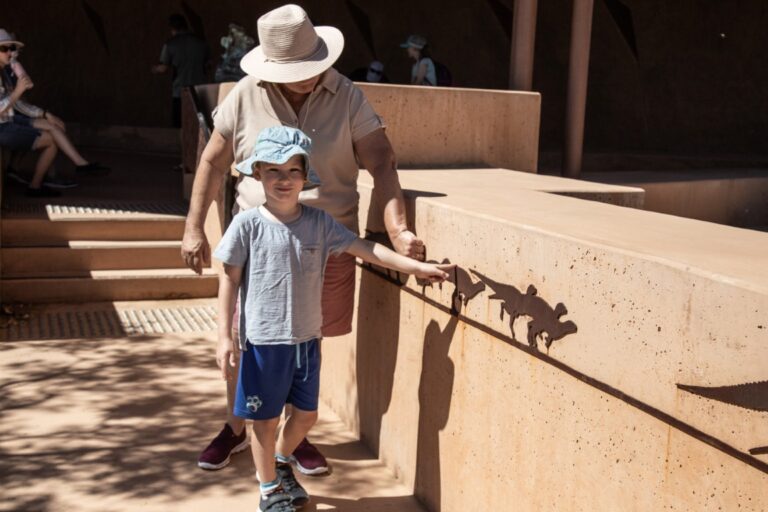 Australian Age of Dinosaurs - an  Accessible Experience At the Australian Age of Dinosaurs Museum of Natural History, the Reception Centre and Dinosaur Canyon are accessible by wheelchair and fitted with ramp access. The Fossil Preparation Laboratory is all level and accessible. The Museum walking track is flat and gravelled but could prove difficult to move over without assistance.