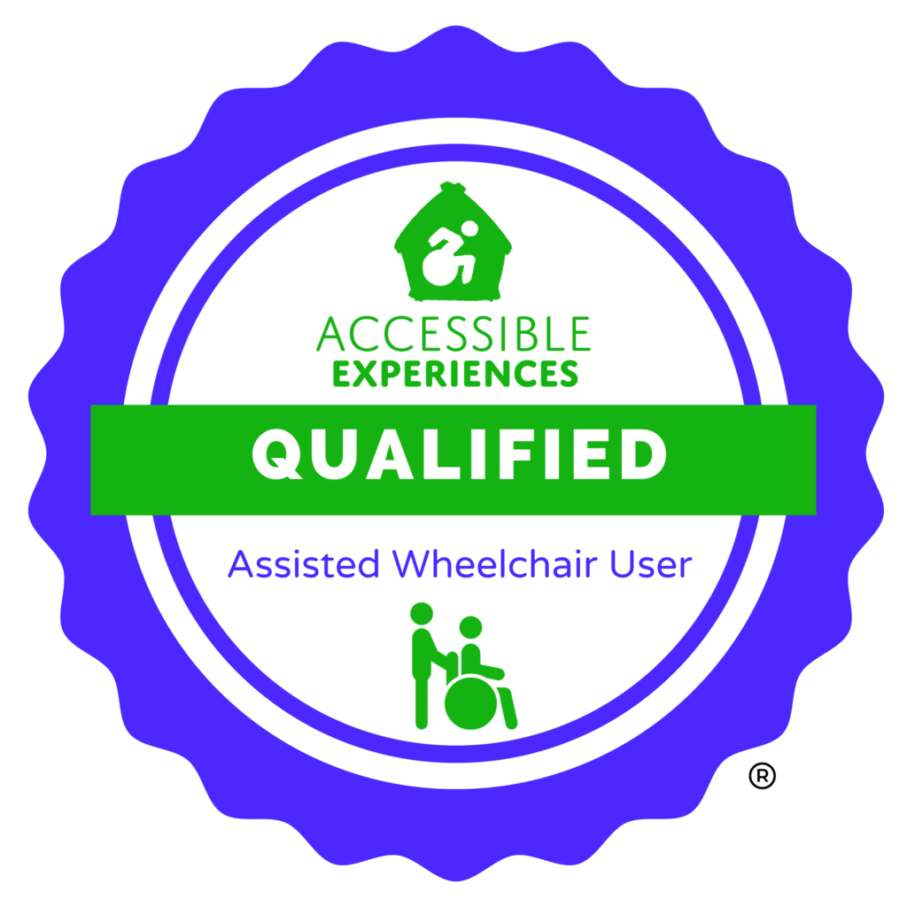 Accessible Experiences Qualified Assisted Wheelchair User